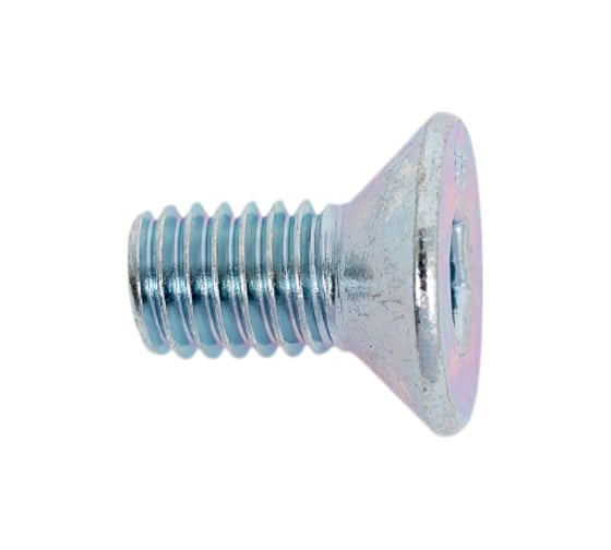 Изображение товара Винт потайной КРЕП-КОМП с внутренним шестигранником, полная резьба, цинк DIN 7991 6x12, класс прочности 8.8, 500 шт. впш612ф
