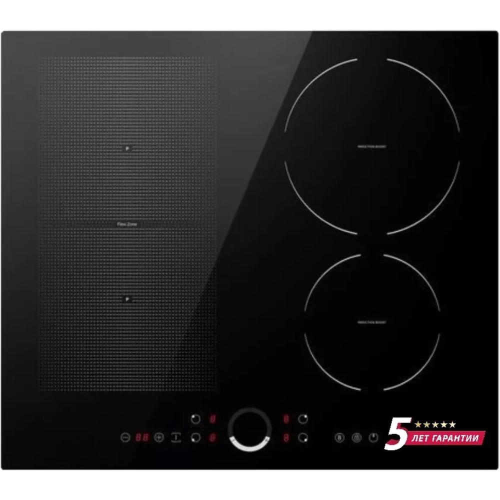 Изображение товара Встраиваемая индукционная панель Simfer H60I74S006 с сенсорным управлением