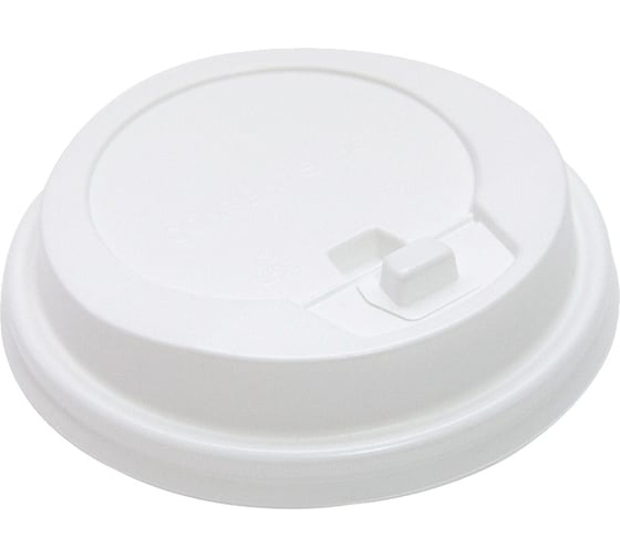 Изображение товара Крышка для стакана Papperskopp HUHTAMAKI 80 мм, с закрытым питейником, 100 шт, белая ОП-TL80