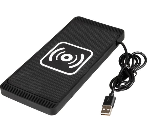 Изображение товара Противоскользящий коврик SKYWAY C1/USB-A/QC3.0 с беспроводной зарядкой S04601004