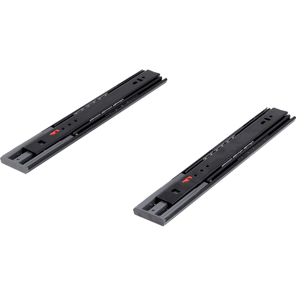 Изображение товара Шариковые направляющие SAMET SO CLASS Black накладные 300 мм с доводчиком