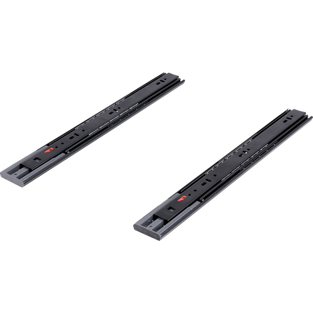 Изображение товара Шариковые направляющие SAMET SO CLASS Black, накладные, 46 мм, 400 мм, с доводчиком