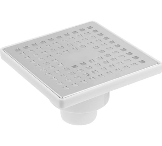 Изображение товара Сливной трап AV Engineering вертикальный D 50, с сухим затвором, решетка нерж. 150x150 мм, AVE5015151