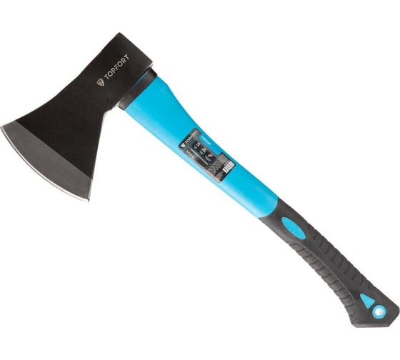 Изображение товара Топор Topfort 1000 г, из углеродистой стали, фибергласовое топорище 1704774