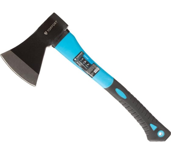 Изображение товара Топор Topfort 800 г, из углеродистой стали, фибергласовое топорище 1704773