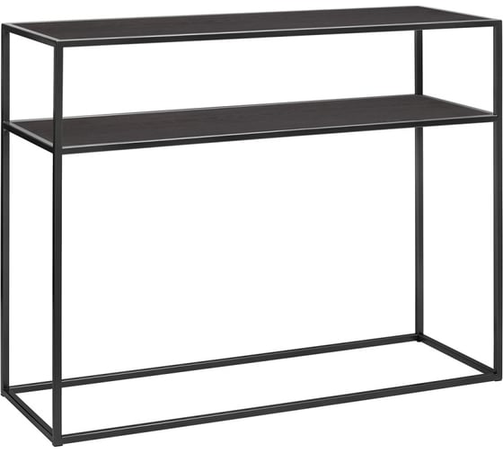 Изображение товара Консоль GreenWeen SKANDI, черный каркас, верх ЛДСП черная, 1000x350x810 мм GW-KONS-SKANDI-1000B-BLACK