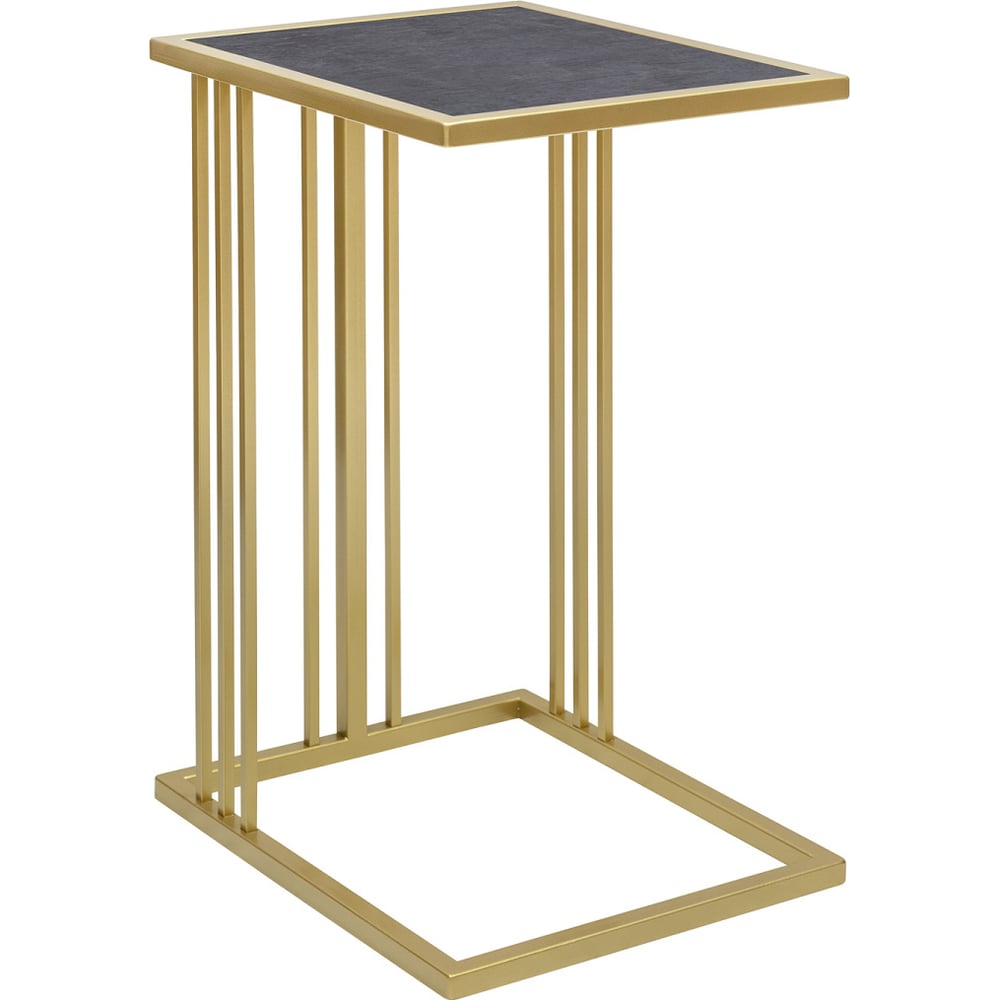 Изображение товара Приставной столик GreenWeen SOHO с керамической столешницей и золотым каркасом