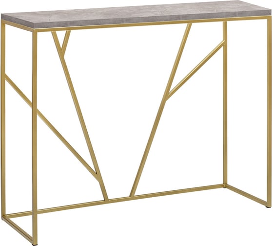 Изображение товара Консоль GreenWeen EVA, золотой каркас, столешница ЛДСП Аренария 1000x350x830 мм GW-KONS-EVA-G-LDSP-AR