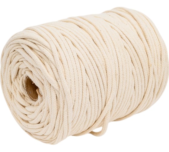 Изображение товара Шнур плетеный хлопковый truEnergy диаметр 3 мм, бобина 100 м 12613