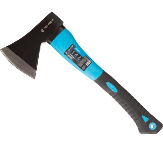 Изображение товара Топор Topfort 600 г, из углеродистой стали, фибергласовое топорище 1704772