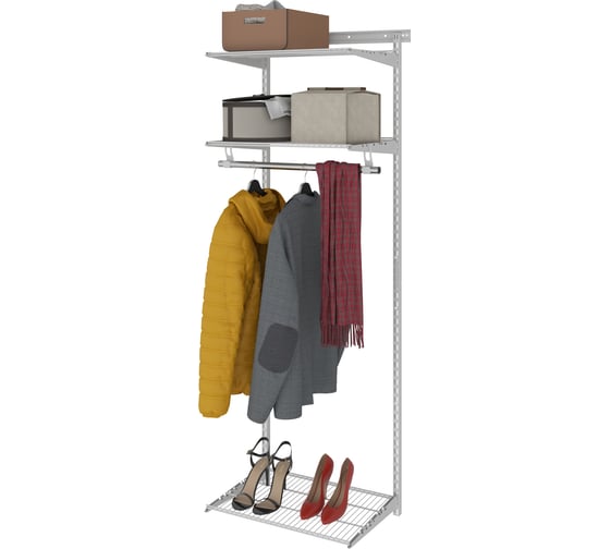 Изображение товара Гардеробная система ПРАКТИК Basic G60 белая S70199913401