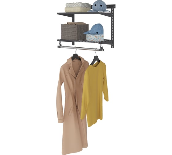 Изображение товара Гардеробная система ПРАКТИК Basic G60S графит S70299913415