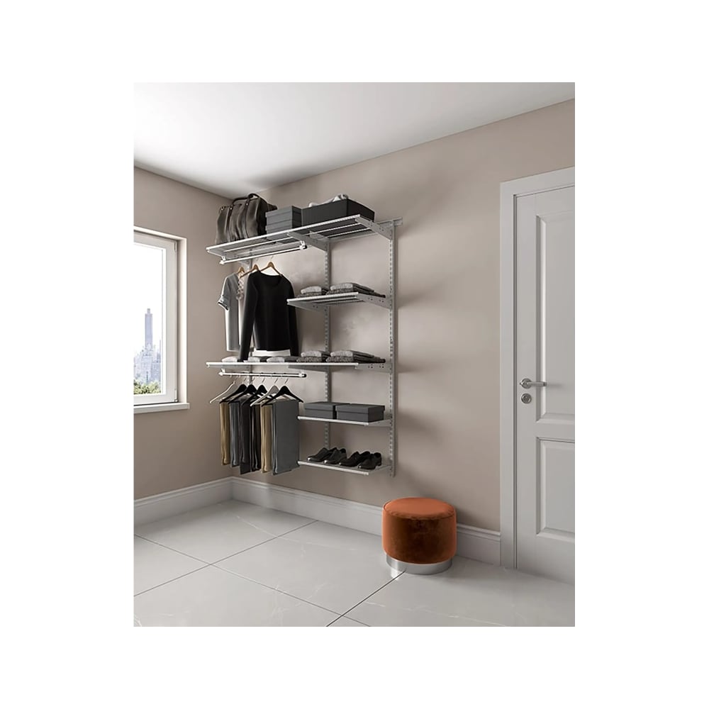 Изображение товара Гардеробная система ПРАКТИК Optima G150 белая S70199917501