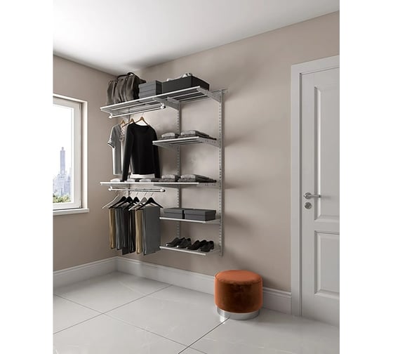 Изображение товара Гардеробная система ПРАКТИК Optima G150 белая S70199917501