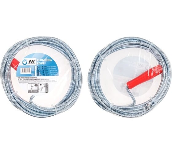 Изображение товара Трос сантехнический пружинный AV Engineering ф 9 мм, длина 5 м AVE34009050