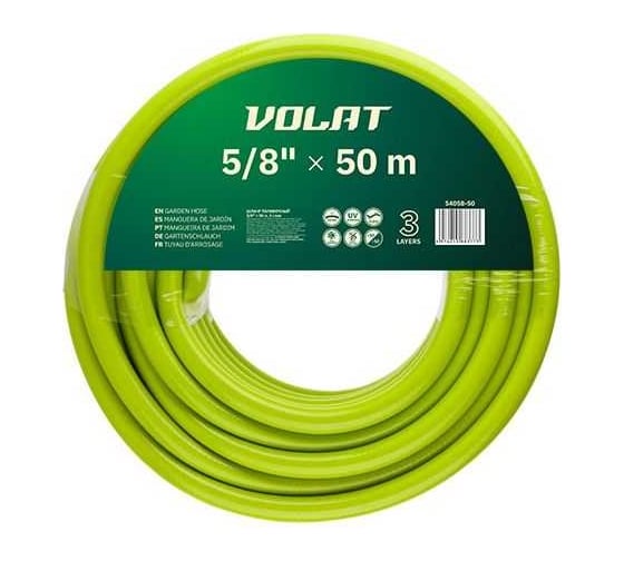 Изображение товара Шланг поливочный ВОЛАТ 5/8", 50 м 54058-50