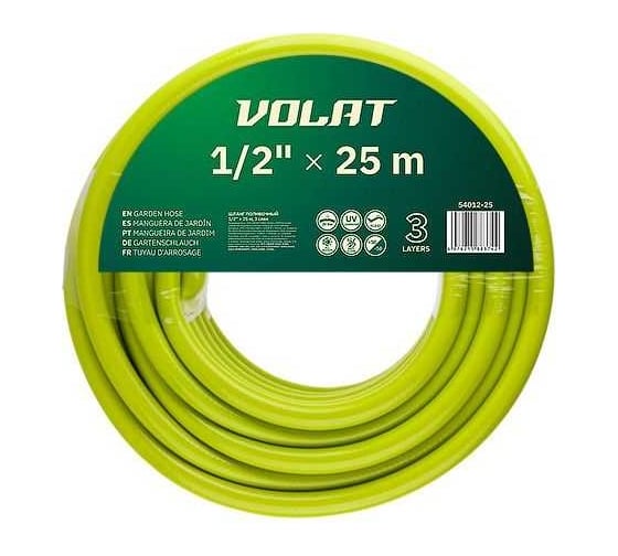 Изображение товара Шланг поливочный ВОЛАТ 1/2", 25 м 54012-25