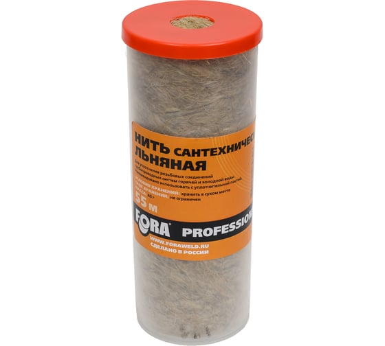 Изображение товара Нить сантехническая льняная FORA 55 м 006140301