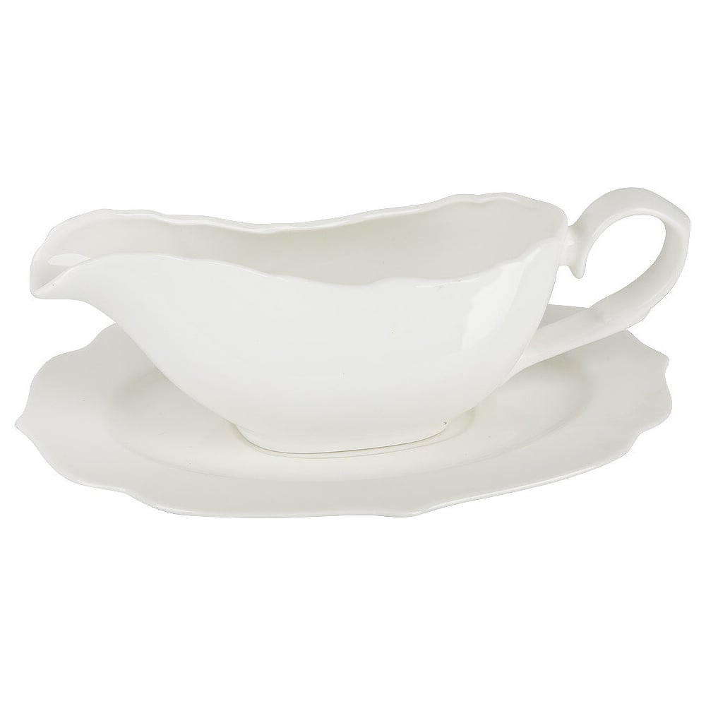 Изображение товара Соусник Nouvelle Belle 330 мл фарфор с ручкой для сервировки на столе