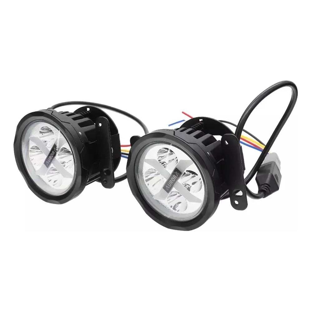 Изображение товара Светодиодная фара Aurora ALO-E-R4T3-P-RGB APP 40W Управление через приложение 3200Lm 9-36V противотуманка (Дальний) (комплект 2шт.) 0376