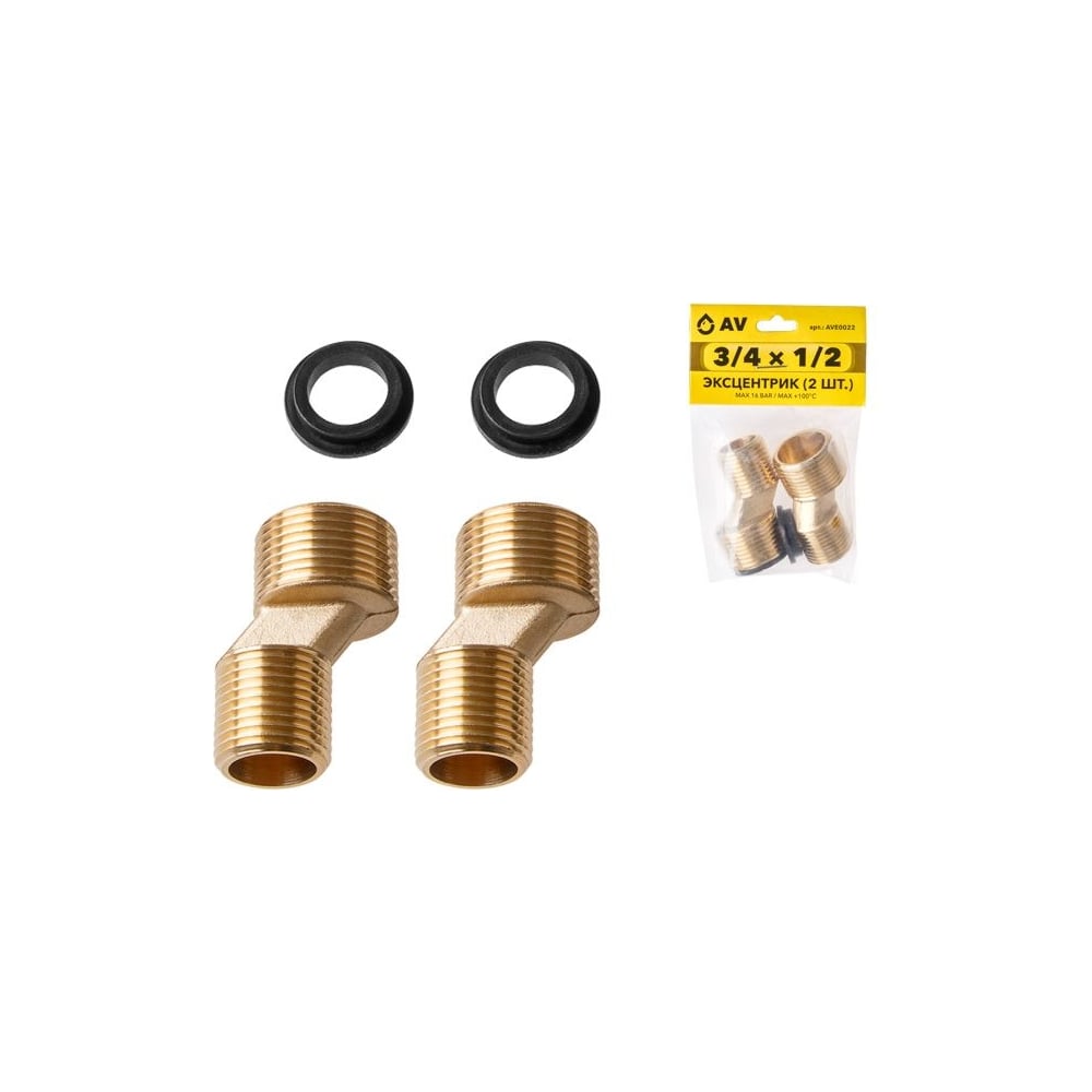 Изображение товара Эксцентрик AV Engineering 3/4 нар. х 1/2 нар. для смесителей