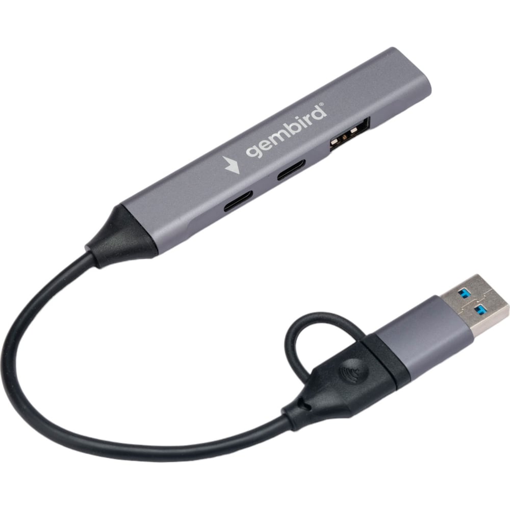 Изображение товара Разветвитель Gembird USB 3.0/2.0 с 4 портами Type-C и USB