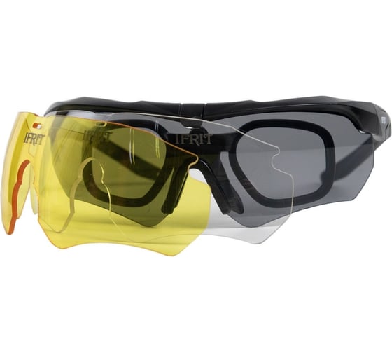 Изображение товара Тактические очки Ifrit "Strategy GunStorm" оправа поликарбонат, черный ОСТ-601 4680232391822