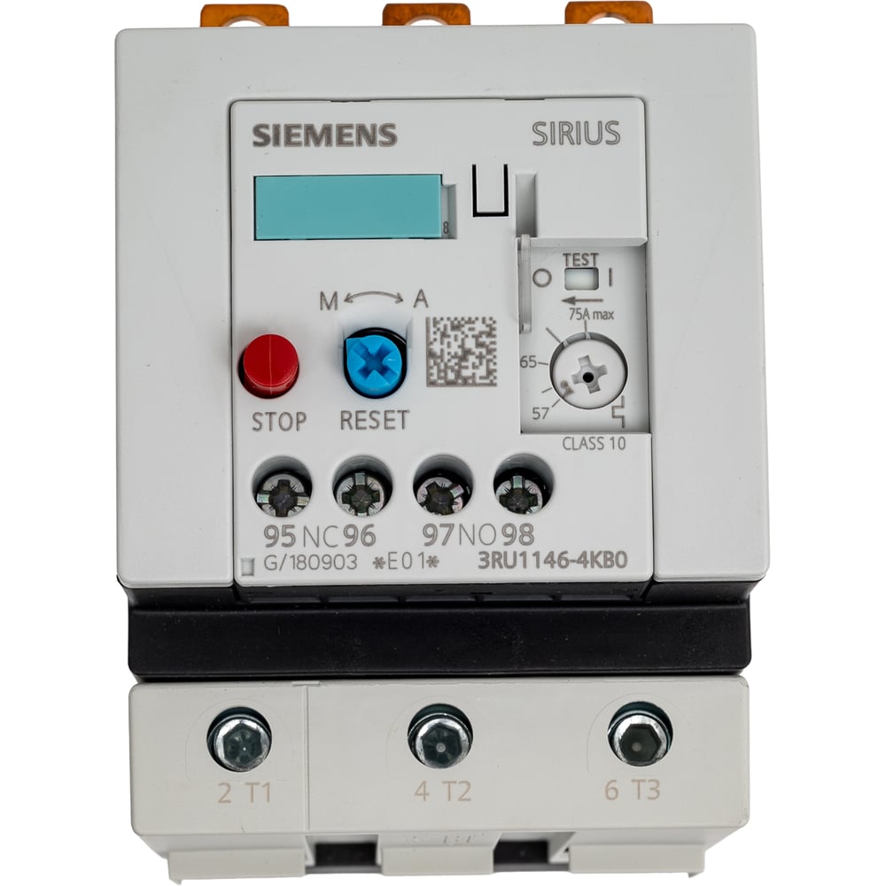 Изображение товара Реле перегрузки Siemens 3RU1146-4KB0 серия SIRIUS для защиты цепей 75А
