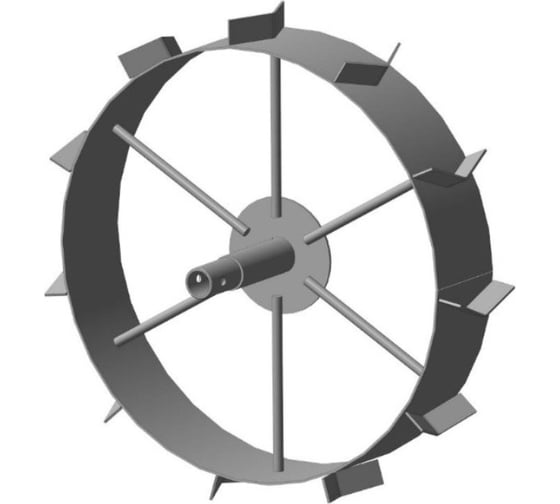 Изображение товара Грунтозацеп вал 30 мм, для окучивания, 585x120 мм, втулка 180 мм, 2 обода FORZA 01.01.19.