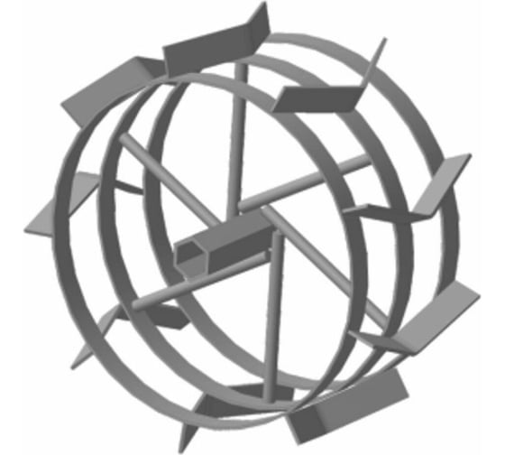 Изображение товара Грунтозацеп вал S32 мм, 380x120 мм, втулка 115 мм, 2 обода FORZA 01.11.41.