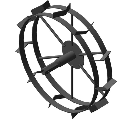 Изображение товара Грунтозацеп вал S24 мм, для окучивания, 585x120 мм, втулка 210 мм, 2 обода FORZA 01.01.34.