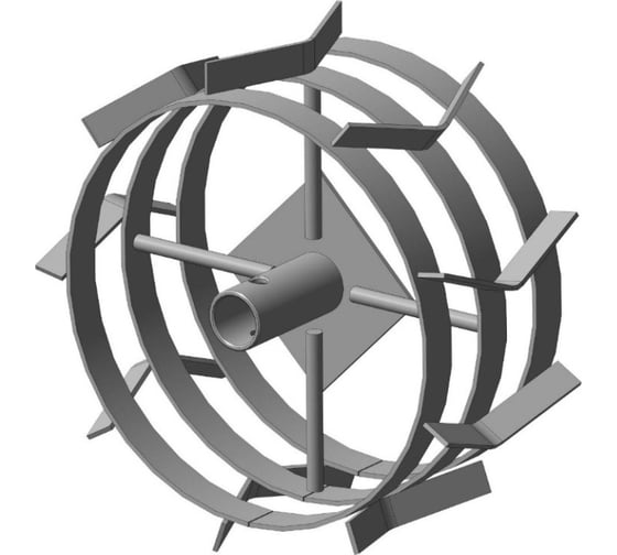 Изображение товара Грунтозацеп вал 30 мм, 310x135 мм, втулка 85 мм, 3 обода FORZA 01.01.12 ГМК 30.310.135