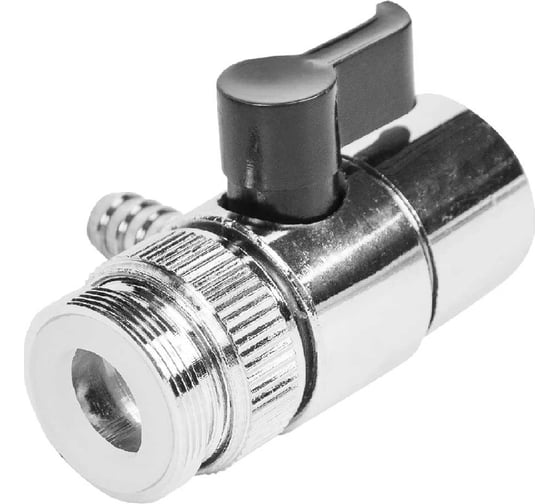 Изображение товара Дивертор металлический с переходником ООО КЗНМ штуцер 8 мм 527713