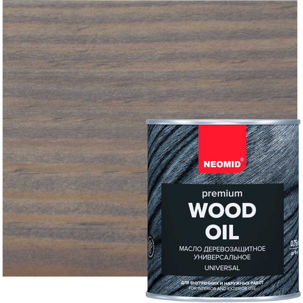 Деревозащитное масло NEOMID масло neomid premium деревозащитное бес ное 0 75 л