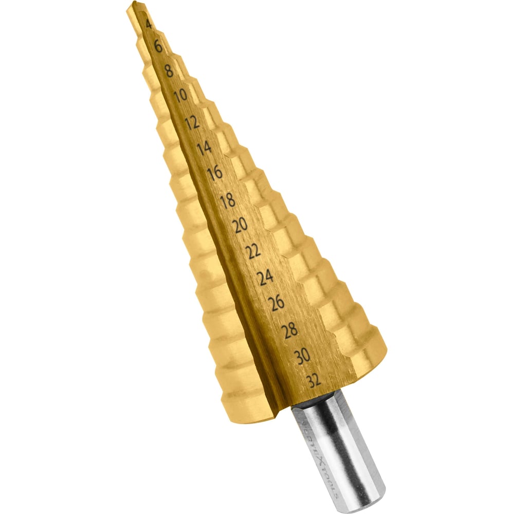 Изображение товара Сверло по металлу ступенчатое 4-32 мм верстехолс высокое качество