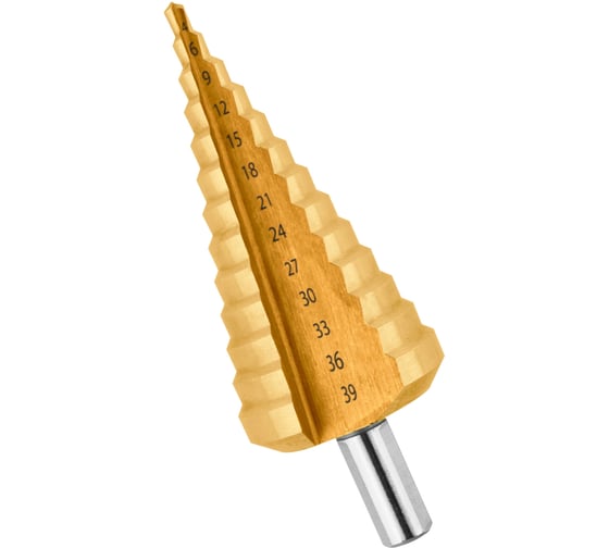 Изображение товара Сверло по металлу ступенчатое 4-39 мм vertextools 4-39