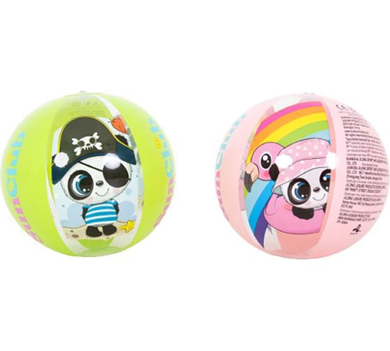 Изображение товара Мяч надувной пляжный Sunclub Панда диаметр: 40см (2 дизайна в ассортименте) 53014 107397