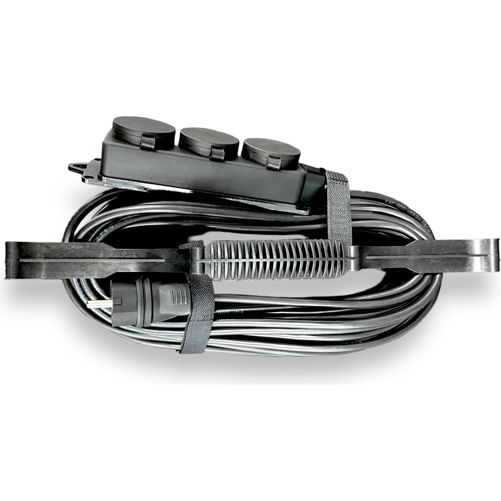 Изображение товара Силовой удлинитель на рамке iTOK с заземлением 3 розетки IP44, серия iCONNECT, 15 м кабеля