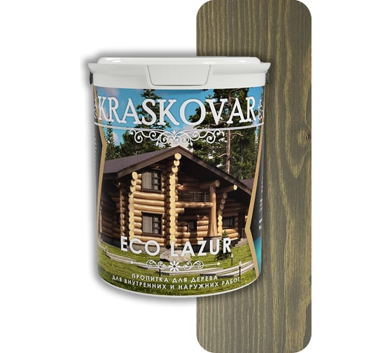 Изображение товара Пропитка для дерева Kraskovar Eco Lazur орех 2л 1203