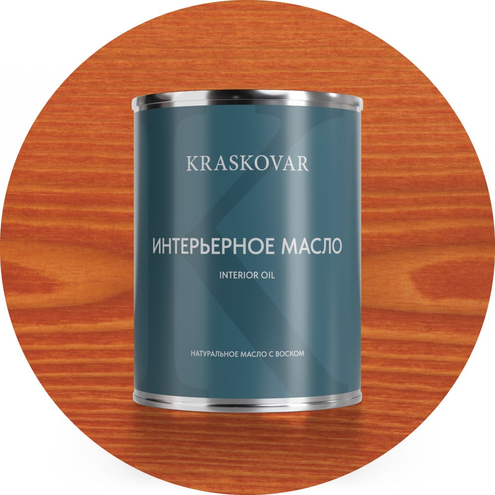 Изображение товара Масло Kraskovar Махагон 0,75л для внутренней отделки