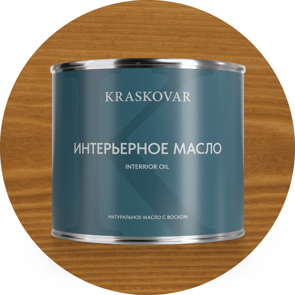 Изображение товара Масло для интерьера Kraskovar Deco Oil Interior тик 2,2л 1114