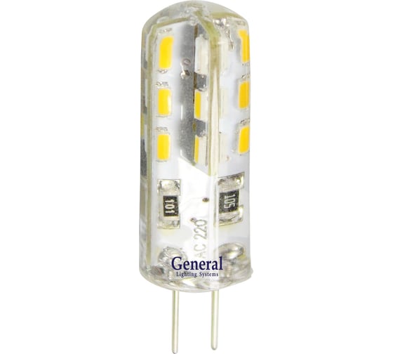 Изображение товара Светодиодная лампа General Lighting Systems G4-3W-S-220V-2700K 651200