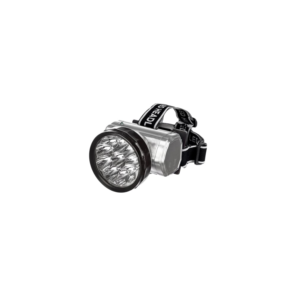 фото Налобный аккумуляторный фонарь in home hla 04m 2w, 10led, 200lm, 10ч, 2 режима, з/у, 230в металлик 4690612031859