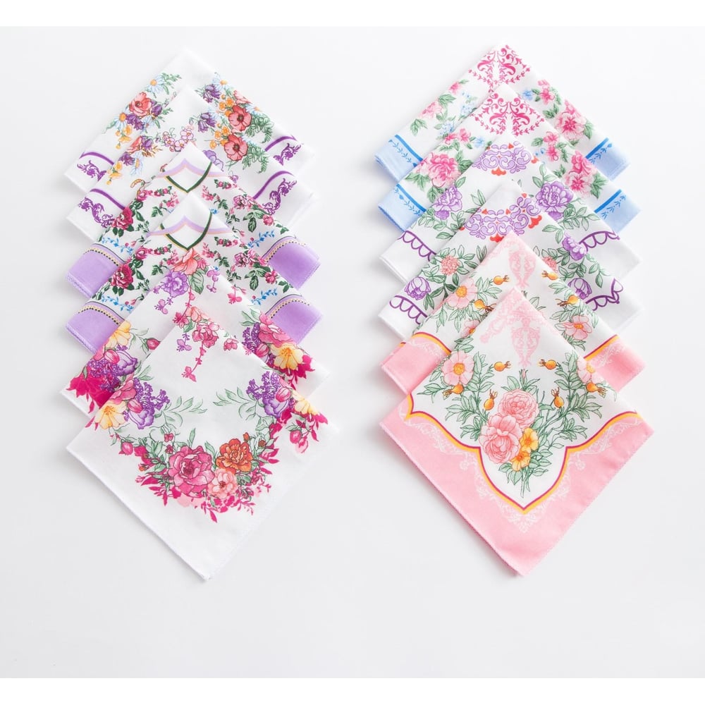 Изображение товара Платки носовые Этель женские, Летний день, 12 шт.