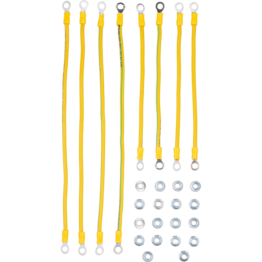 Изображение товара Комплект проводов заземления W&T БГ-КЗБ большой для безопасного электросоединения