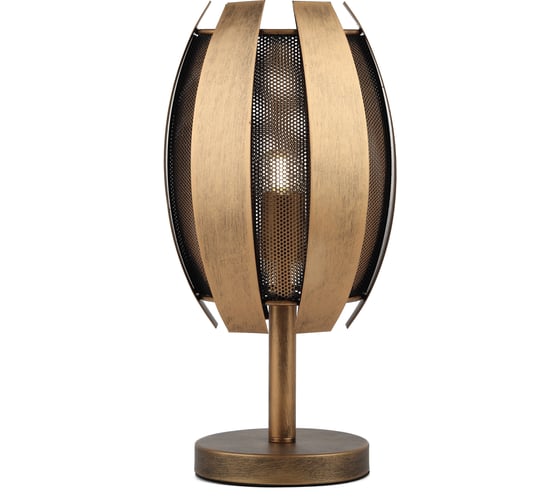 Изображение товара Настольная лампа Rivoli Diverto P1 античная бронза E27 1 40W Б0044558