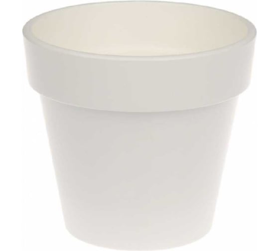 Изображение товара Кашпо ООО КЗНМ ПОРТО 15 л со вставкой (белый) 530830