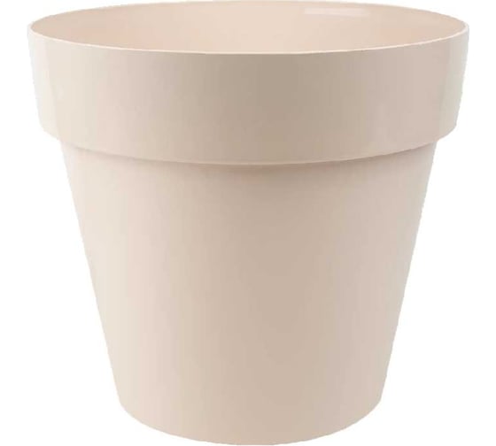 Изображение товара Кашпо ООО КЗНМ ПОРТО 15 л со вставкой (мокко) 531039