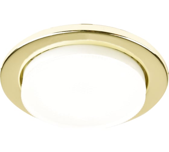 Изображение товара Встраиваемый светильник General Lighting Systems с термокольцом GX53, 100х18мм, золото, IP20, GCL-GX53-H18-G 432300