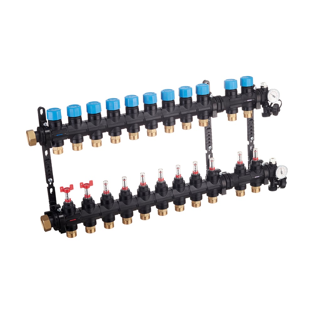 Изображение товара Композитная коллекторная группа Henco с расходомером и термометром 1 дюйм